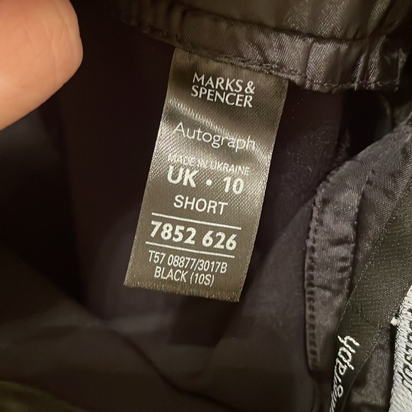 Y2K Black Rhinestone Belt Trousers Slacks - Picture 4 of 5